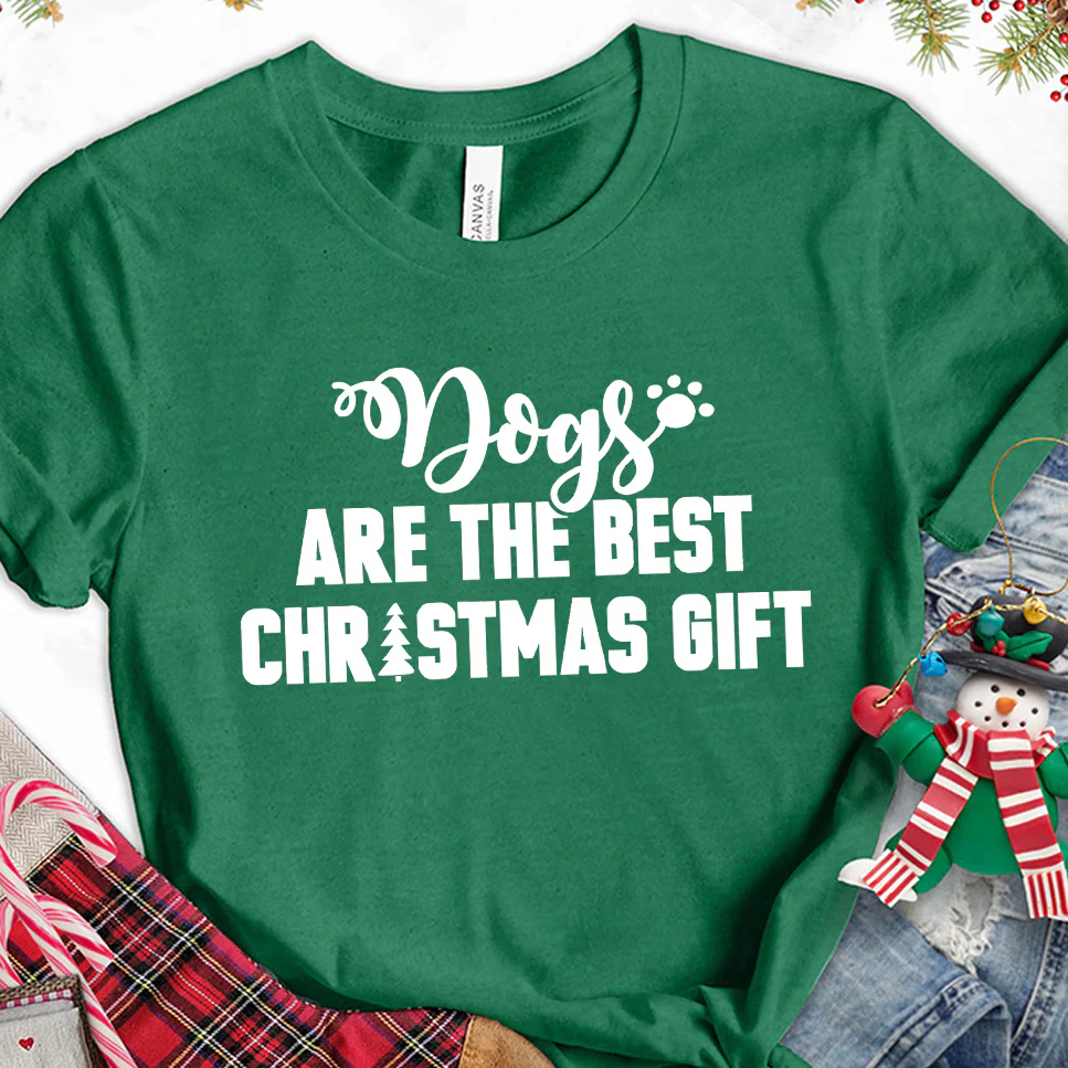 Dogs Are The Best Christmas Gift T-Shirt - Aitapkir