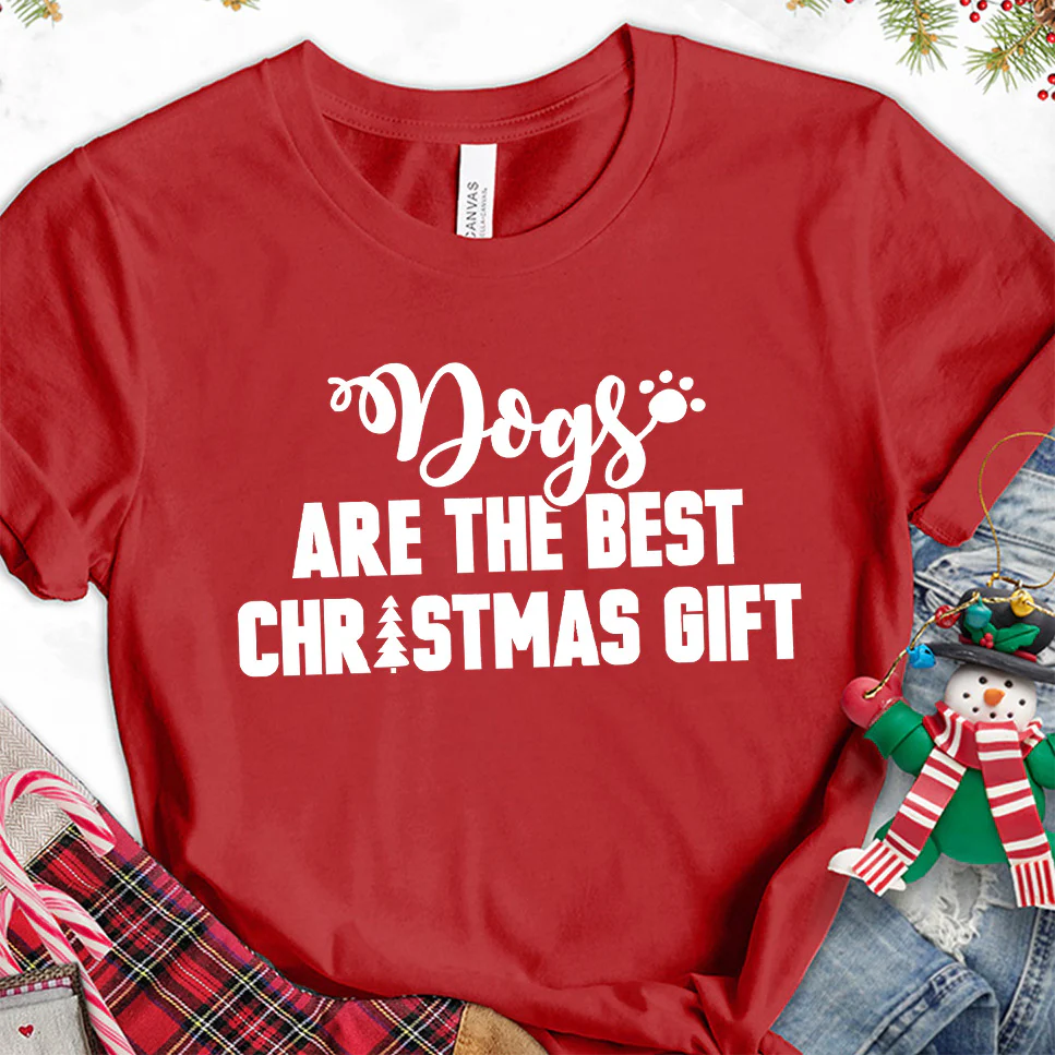 Dogs Are The Best Christmas Gift T-Shirt - Aitapkir