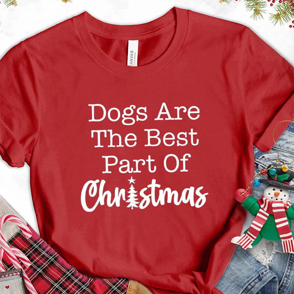 Dogs Are The Best Part Of Christmas T-Shirt - Aitapkir