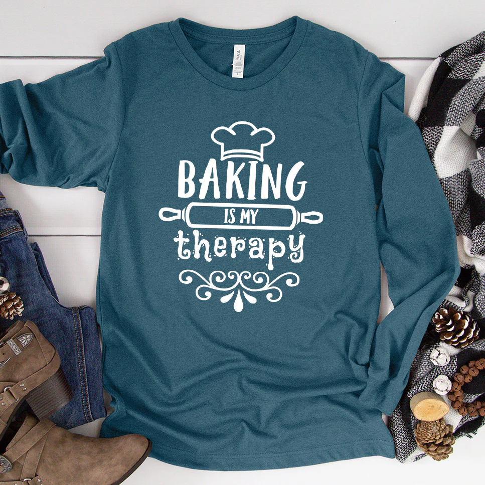 Baking Is My Therapy Long Sleeves - Aitapkir